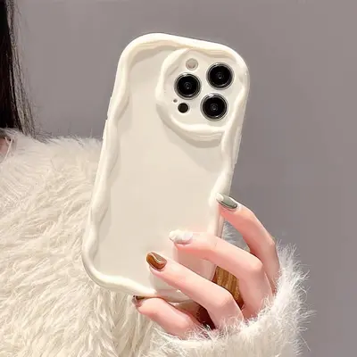 iPhone14 yeni cep telefonu kılıfı için uygun krem ​​desen Apple 14 malzeme fabrikası doğrudan satış 13Pro Max şeffaf - 2