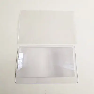 Handheld Ultra-Thin PVC Card Magnifier, 3x Fresnel Lens for Reading