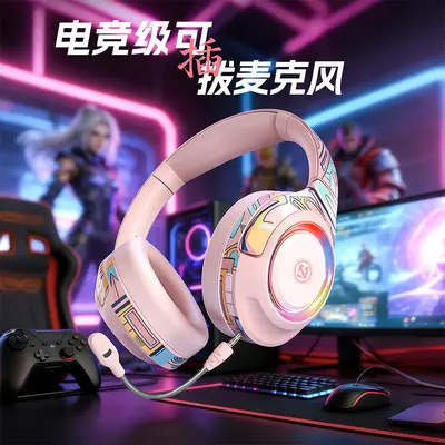 2026 China-Trend-Stil kabelloses Bluetooth-Kopfhörer Over-Ear E-Sports Gaming Sound Headset Computer Sport Cross-Border Neumodell - 5