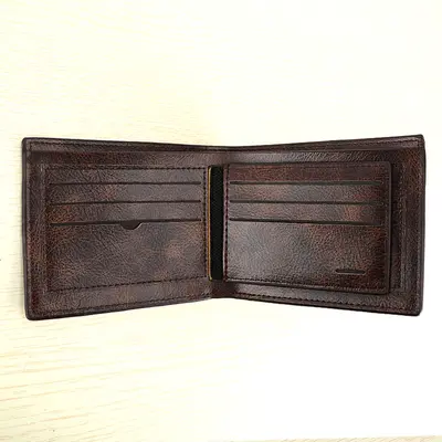 Men's Short Wallet, Large Capacity, Retro PU Leather, Multifunctional - 4