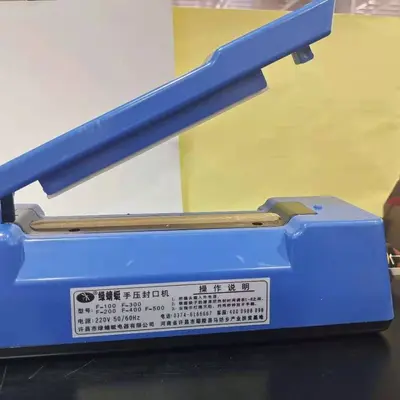 El basınçlı plastik film kapama kesme makinesi tip 100