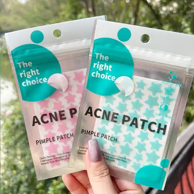 Colorful Star Acne Patches, Hydrocolloid, Transparent and Invisible