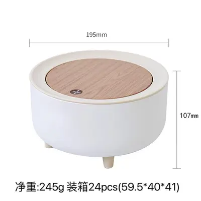 Luxury Home Trash Bin with Printed Lid for Living Room - 9