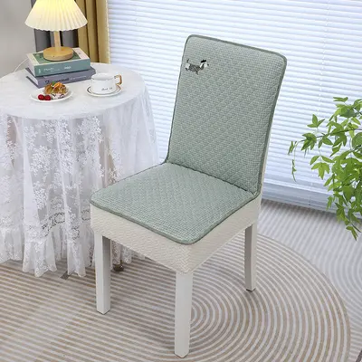 New Dachshund Dog Home Chair Cover Elastic One-Piece Dining Chair Slipcover Seat Pad Quilted Thickened Non-Slip Integrated Pad - 9