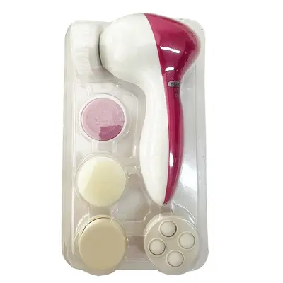Electric five-in-one, seven-in-one facial cleansing device, rotating tool, pore cleaning brush, large LED beauty device. - 7