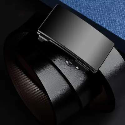 Üretici toptan kemer erkek alaşımlı otomatik tokalı kemer iş kemeri erkek rahat kemer inek derisi pantolon kemeri