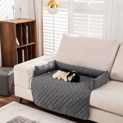 Ultrasonic Cotton Dog and Cat Bed, Car Rear Seat Pet Mat