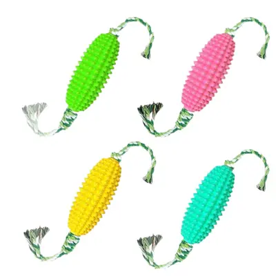Corn-Shaped Dog Chew Toy with Teeth Cleaning Function, Durable Dog Toothbrush - 6