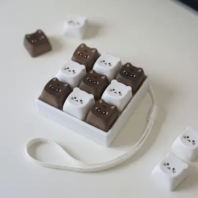 柴犬可爱小狗热升华键帽3D打印底座减压按键小机械键盘可拆卸键帽 - 9