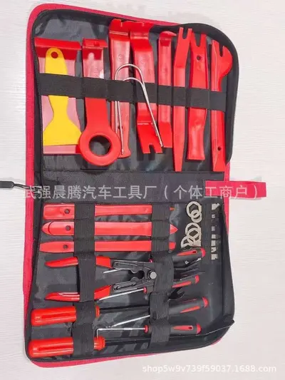 19-teiliges Auto-Audio-Demontagewerkzeug-Set mit Tasche - 9