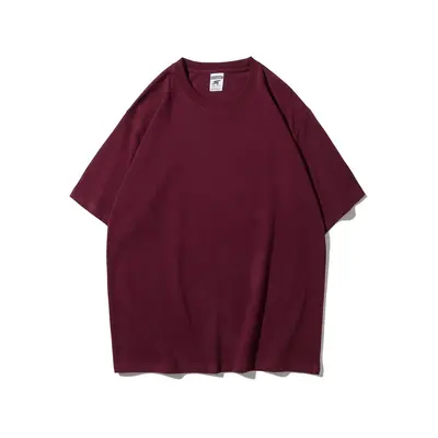 Herren-Sommershirt AG280g Maqin Herren-Schwerstoff-Rundhals-T-Shirt 100% Baumwolle Uni-Herren-Kurzarm-Herren-Bedrucktes T-Shirt - 11