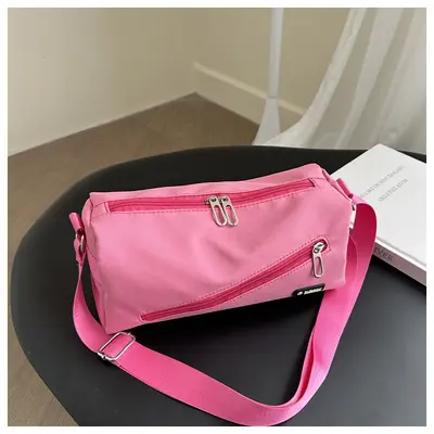 Large Capacity Canvas Single-Shoulder Bag for Short Trips - 11