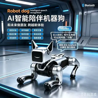 AI Smart Robot Dog Eight-Wheel Remote Control Toy - 7