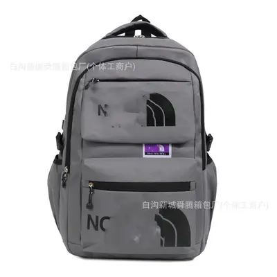 Unisex Letter Print Outdoor Backpack, Large Capacity Junior High Schoolbag - 10