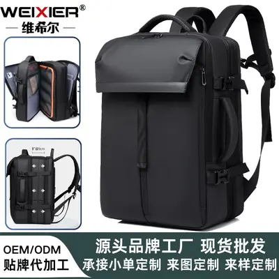 Erweiterbarer Herren-Business-Rucksack mit Laptopfach, multifunktional