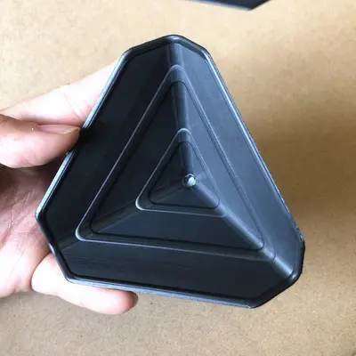 Corner Protector, Plastic, Black, 6 cm, Three-Sided