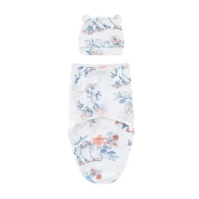Newborn Swaddle Blanket with Hat Baby Sleeping Bag - 10