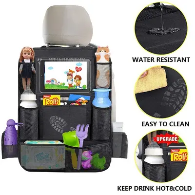 Car Seat Back Storage Bag, Multifunctional Vehicle Organizer