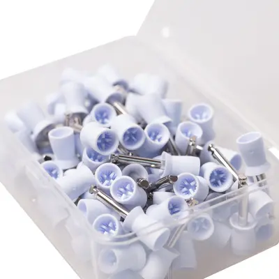 Dental polisaj cihazı, 100 fırça, düz ve sivri başlı - 4