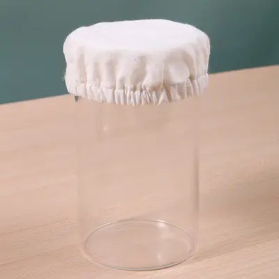 Pure cotton elastic bowl cover, reusable, for bread proofing
