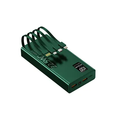Toptan süper hızlı şarjlı, dahili kablolu, büyük kapasiteli 10000 mAh PD22.5W paylaşımlı mobil güç kaynağı - 6
