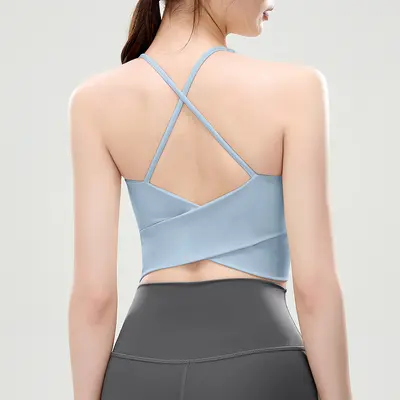 Women's Loose Yoga Set, Breathable Quick-Dry Tank Top, Plus Size - 7