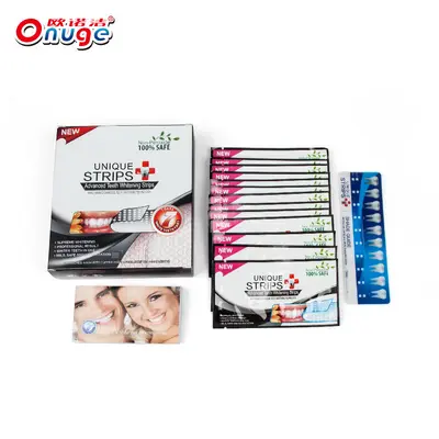 6D Bamboo Charcoal Dry Teeth Whitening Strips, Strong Adhesion - 6