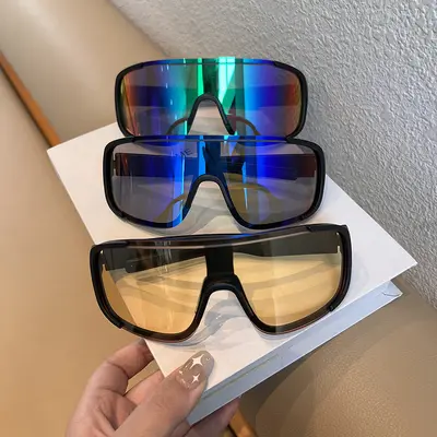 Breite Sonnenbrille für Herren und Damen für Radsport im Freien, winddichte Brille für Nachtspaziergänge, Sonnenbrille zum Bergsteigen und Laufen