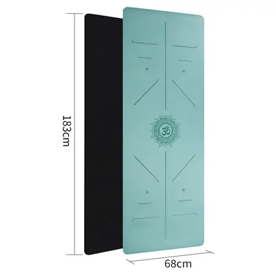 PU Natural Rubber Yoga Mat, Non-Slip, Sweat-Absorbing, Eco-Friendly - 5