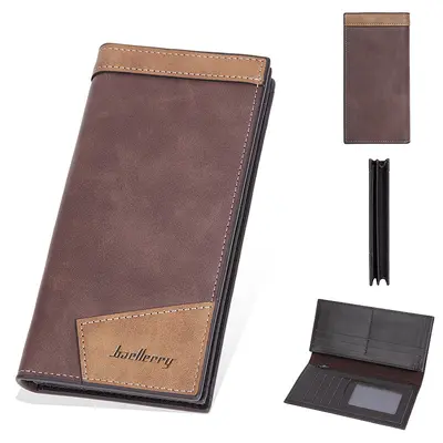 baellerry Men's Long Wallet, Multi-Card Slots, Zipper - 7