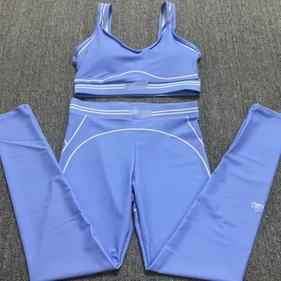 Women's Hip-Lifting Yoga Set, Summer Two-Piece Pilates Outfit - 11