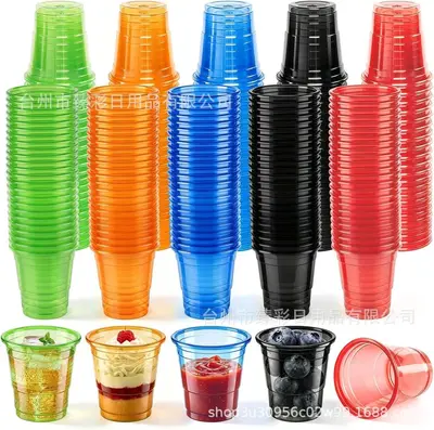 2 oz oyun bira bardağı, iki renkli, doğum günü ve parti için