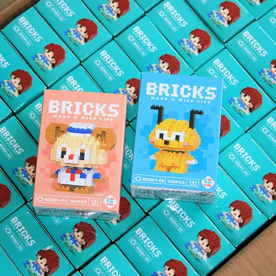 Children's DIY Small Particle Building Blocks, Educational Cartoon Toy - 2