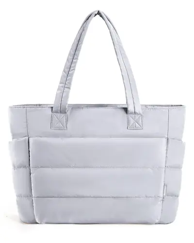 Large Capacity Women's Lightweight Cotton Tote Bag for Yoga and Travel - 12