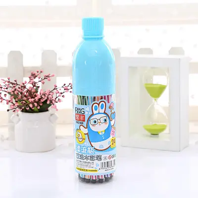 Wholesale cartoon watercolor pencils for kids and students graffiti pencil set creative cute coloring pencils children stationery gifts