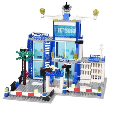 Police Car Building Blocks Set, High Difficulty, Small Pieces DIY - 5