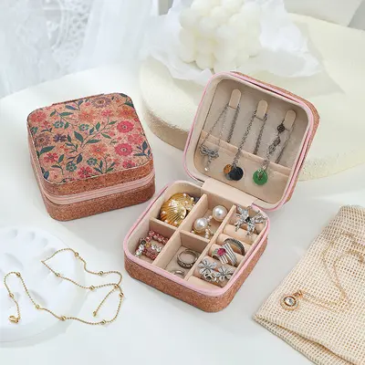 Portable Jewelry Storage Box Valentine's Day Gift Packaging Box Earring Ring Necklace Jewelry Box Decorative Mini Box - 10
