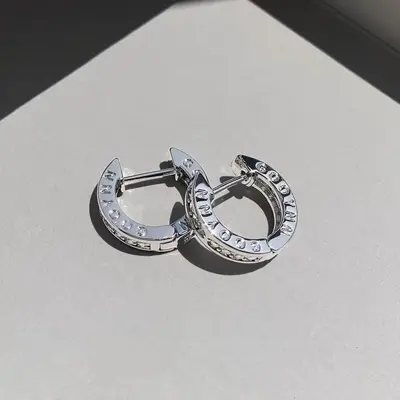 S925 Silber Ohrstecker mit Ringdesign - 7