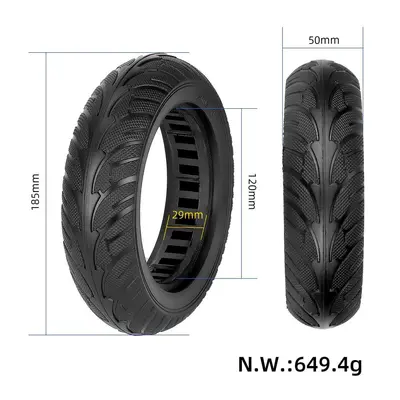 200x50 Solid Tire for Motorized Wheel, 8 Inch, Puncture-Proof
