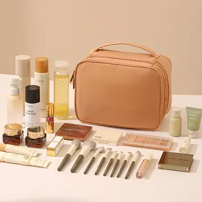 Large makeup bag, portable water-resistant