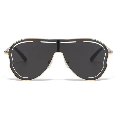 2025 Large Irregular-Shaped One-Piece Lens Sunglasses for Men - 3