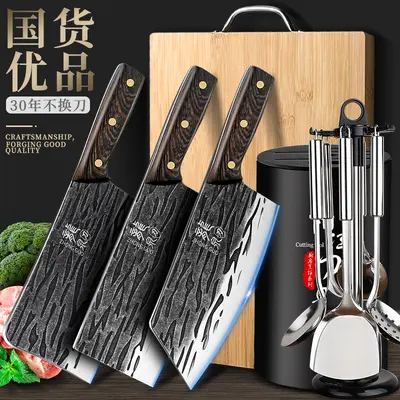 Longquan mutfak bıçak seti dövme keskin şef