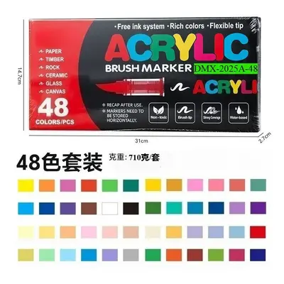 Acryl-Marker mit weicher Spitze und deckenden Farben für Kinder und Kunststudenten - 10