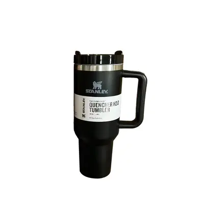 Stanley-Style Handle Straw Tumbler, 304 Stainless Steel Insulated