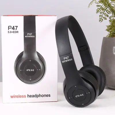 Sınır ötesi stereo P serisi spor baş üstü 5.0 Bluetooth kulaklık P47 kablosuz oyun kulaklığı fabrika doğrudan tedarik - 7
