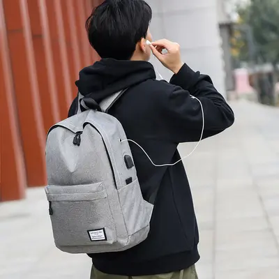 Rucksack, Schulrucksack für Mittelschüler, großes Fassungsvermögen, koreanischer Stil Reiserucksack für Männer und Frauen, College-Style Mode-Computerrucksack, Alltags-Rucksack - 2
