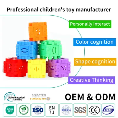 Building blocks toy house puzzle for ages 3-6