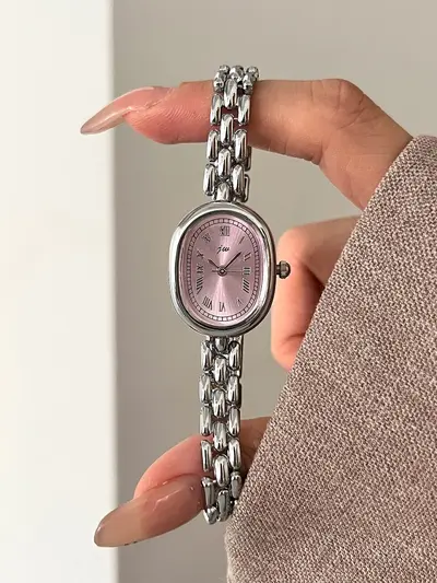 GEDI oval retro kadın kuartz saati Roman rakamları - 10