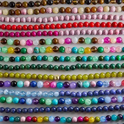 Acrylic Colorful Bead Pendant Necklace, Dopamine Style - 3