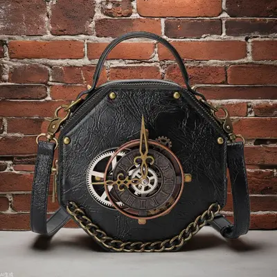 Women's Single-Shoulder Crossbody Bag, Punk Retro Style